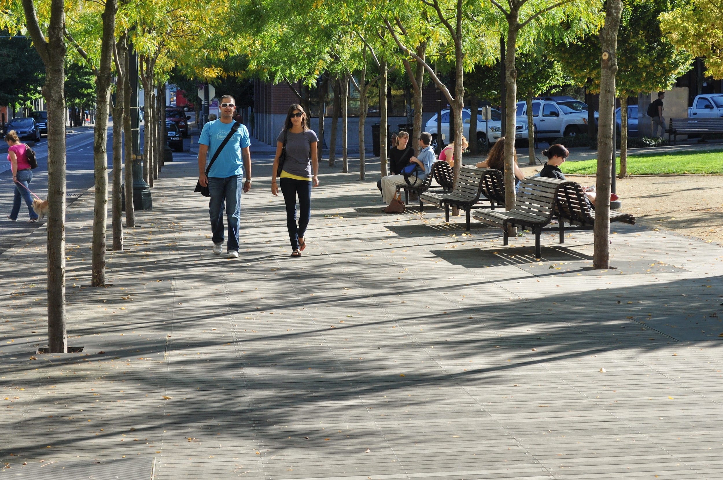 波特兰 Jamison 广场 | 阶梯喷泉的公共空间艺术-10