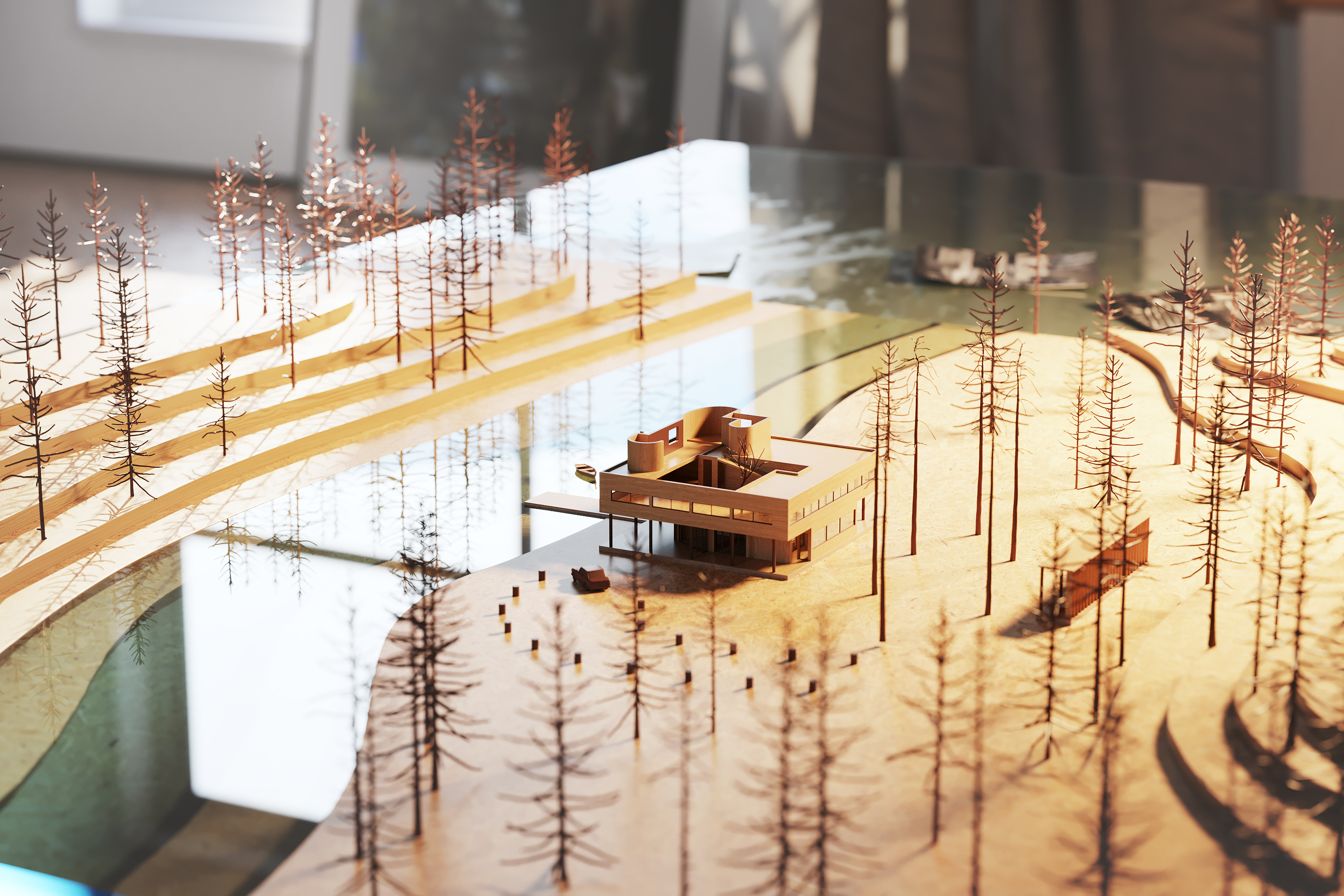 VILLA SAVOYE Maket Style Render-4