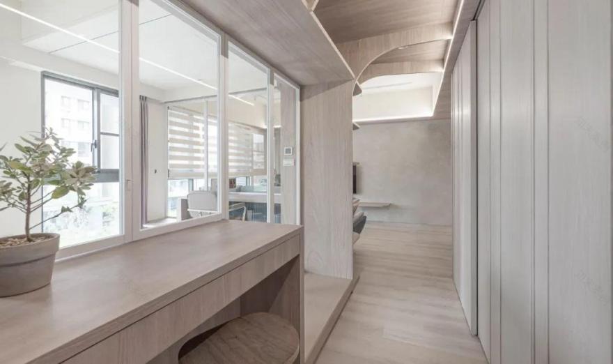 圆弧串构‧互动之家(台南绿邸杨宅)丨中国台南丨竹工凡木设计研究室-14