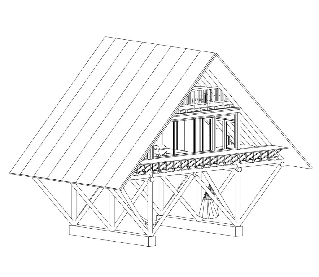 三角式竹屋丨“勾勾手设计网”-14