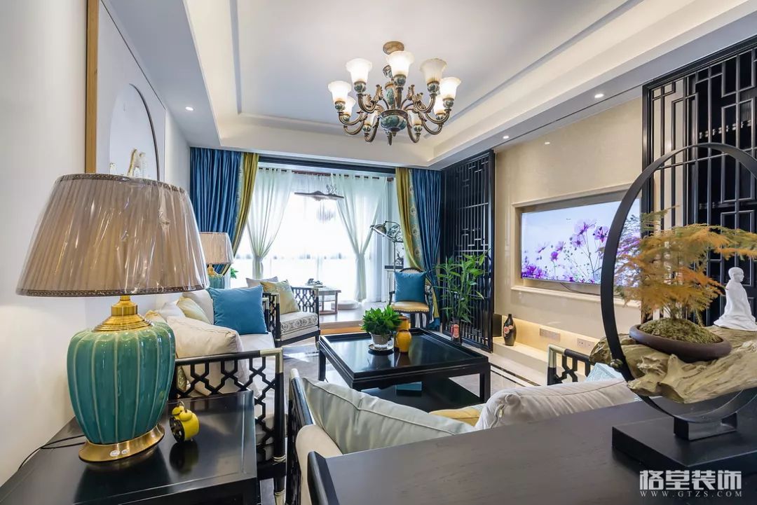 月亮湾沁园新中式家居,传统与现代的完美融合-24