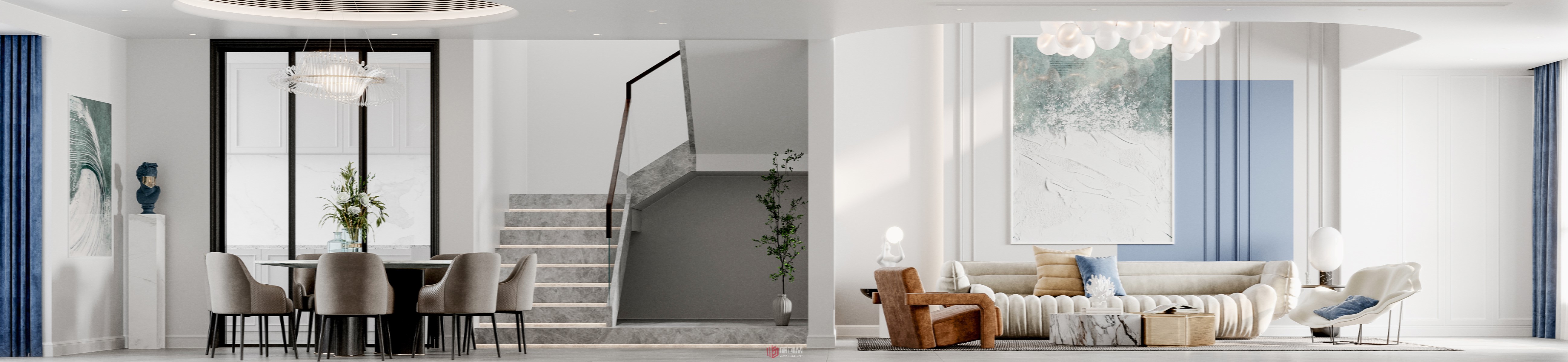 法式别墅设计丨MR.HEDesign何皓作品-2