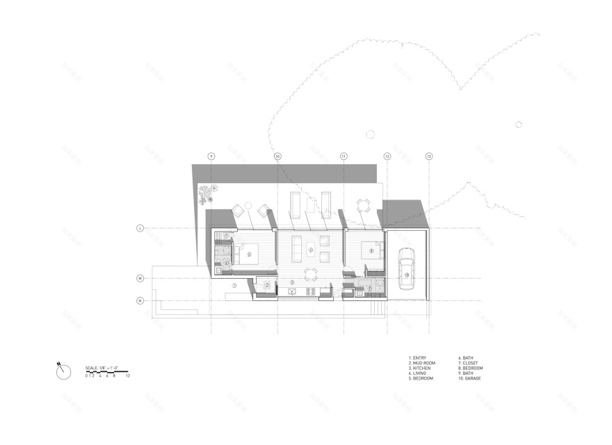 解脱之屋(注:Moksha在印度宗教哲学中意为解脱、救赎,这里结合一般命名习惯这样翻译,具体还需结合实际语境) 丨美国加利福尼亚丨SAW,,Spiegel Aihara Workshop-57