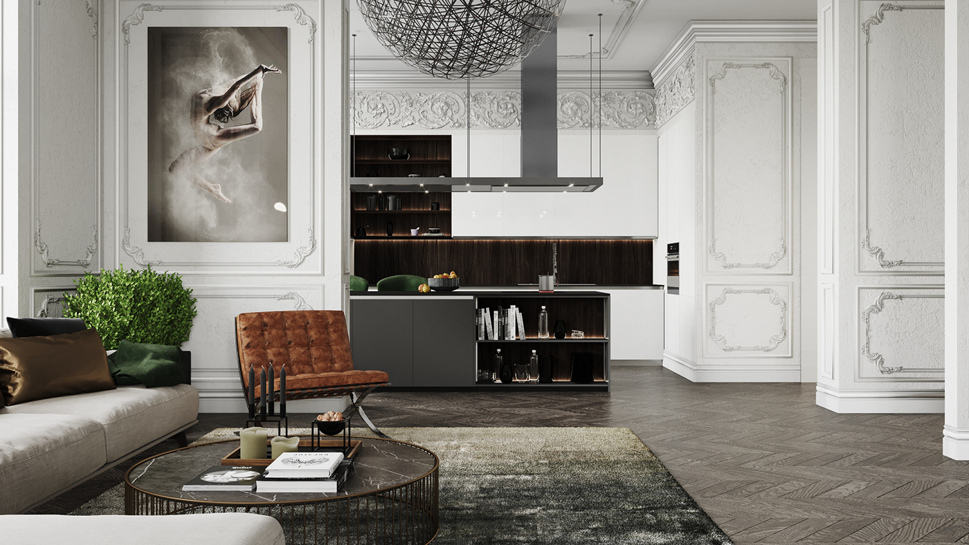 俄罗斯诺沃西比尔斯克 159 平米别墅,古典与现代风格完美融合-9