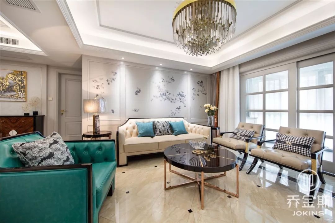 常州九洲新世界花苑美式轻奢套间设计-19