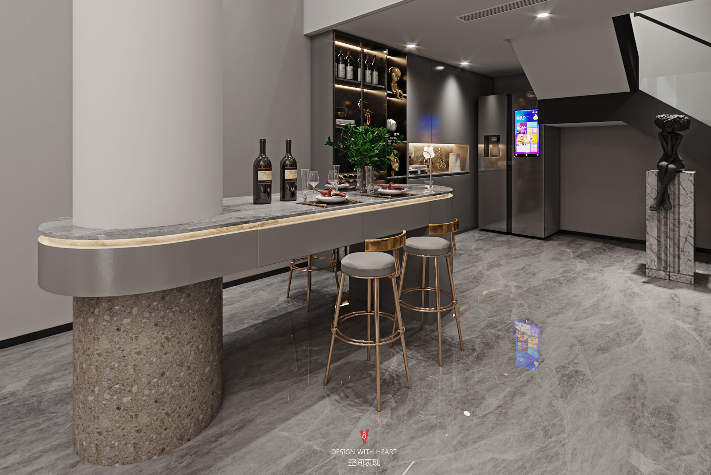 轻奢大境天成住宅设计-11