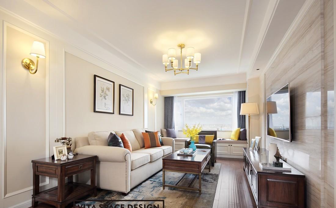 现代美式风格公寓设计,东方花园的优雅与实用-3