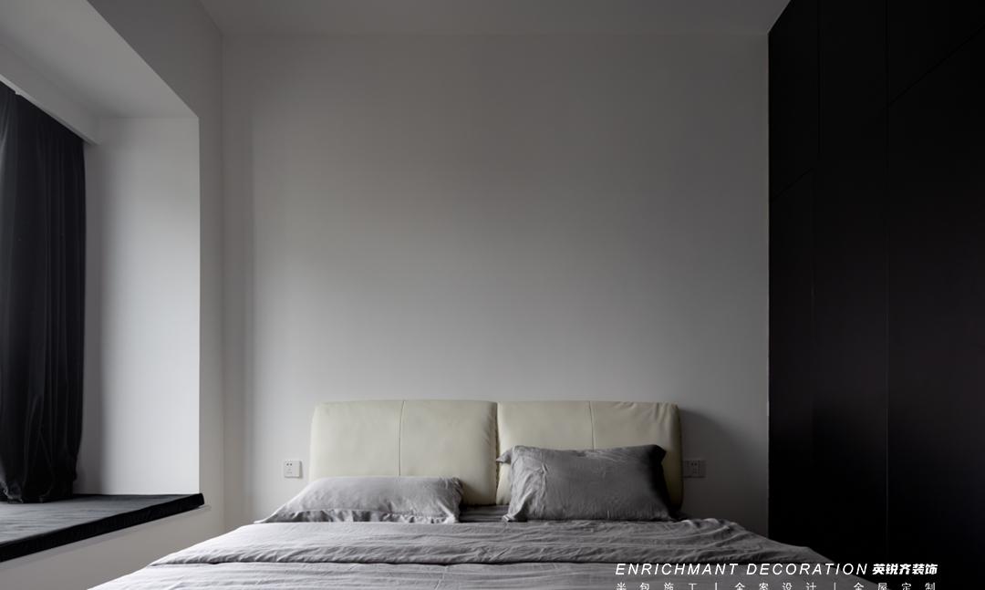 极致黑白 · 简约高级感爆棚的精装房改造丨易越-53
