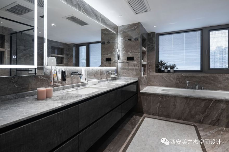 西安莱安逸珲 300 平现代简约之家丨中国西安丨M&J 美之杰-44