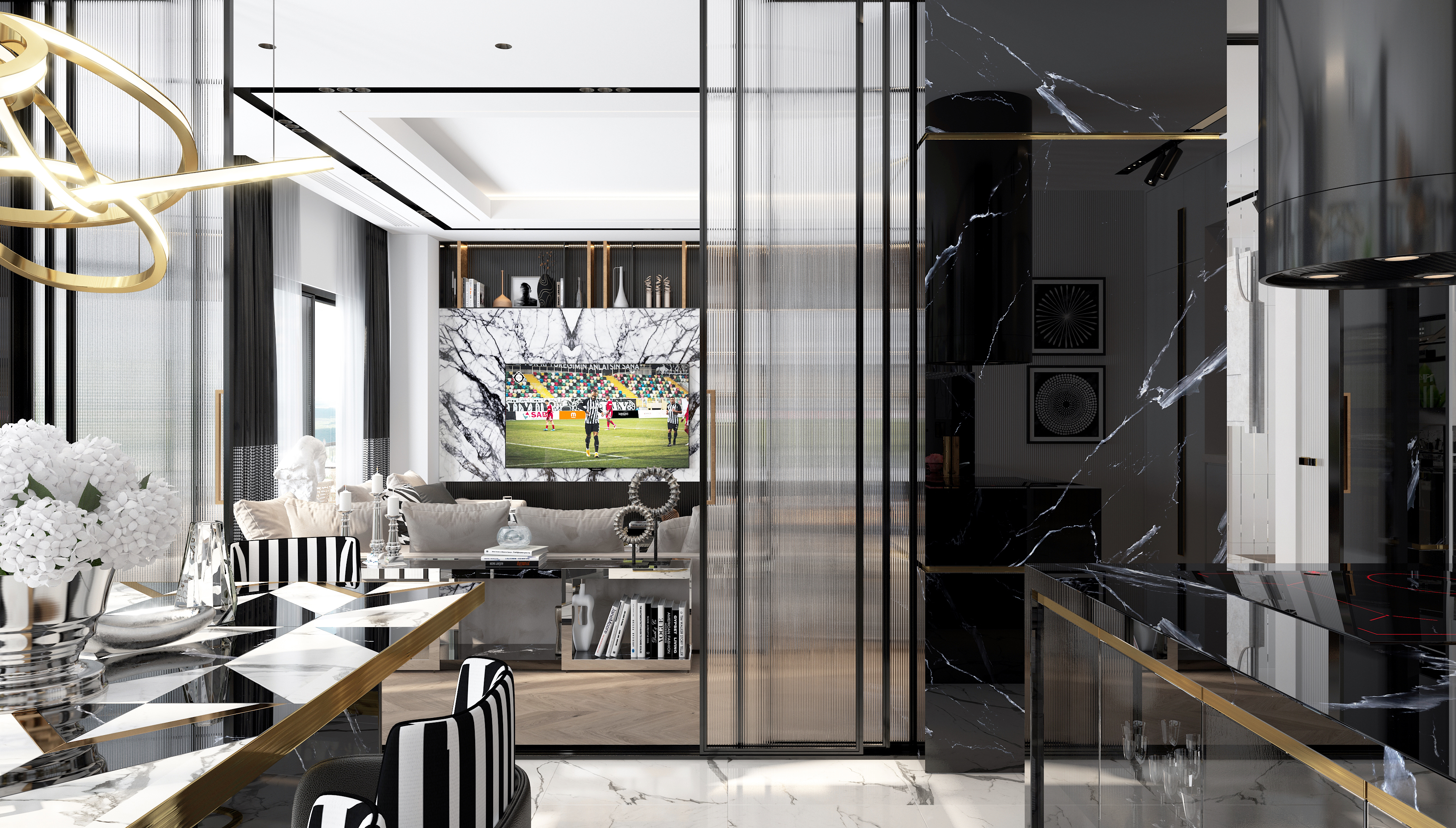 Black and white house-14