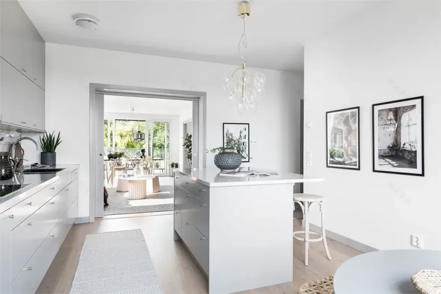 瑞典 88 平米现代厨房设计,美食优先的宽敞生活空间-9