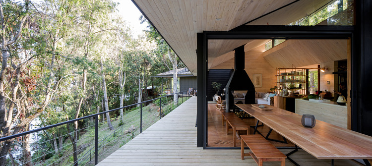 智利湖边 Y 型别墅-11