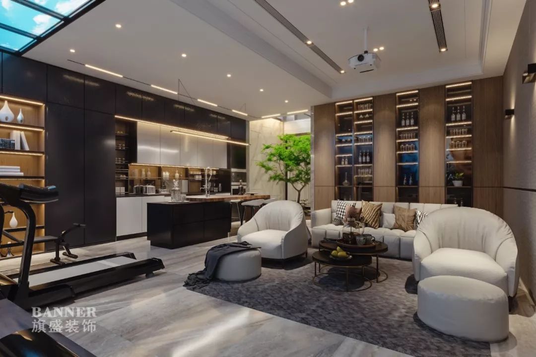 三代同堂的 350㎡现代别墅生活-17