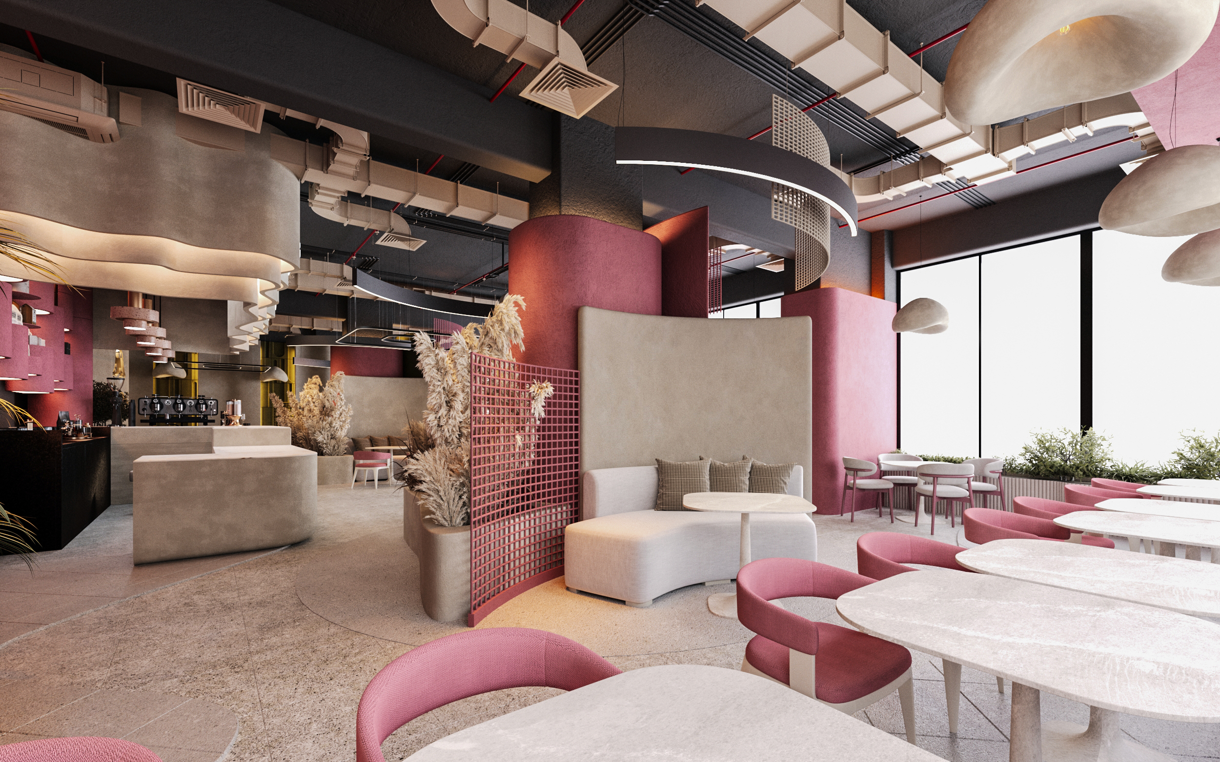 Modern Café & Sweets Shop Interior Design-16