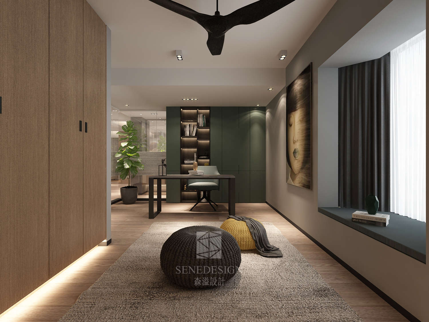 灰色界面的森溢设计 | 简明深度的人居空间-13