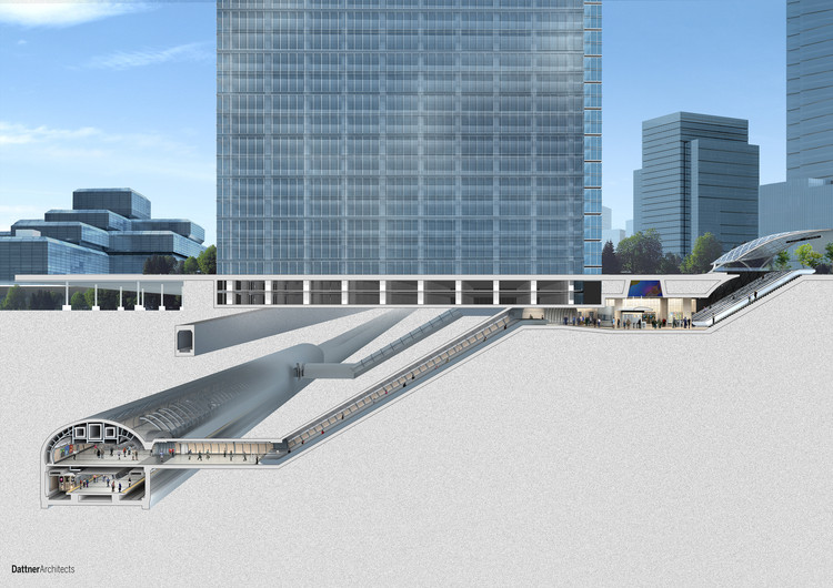 纽约 34 街哈德逊庭院地铁站 | 现代化交通设施的创新设计-13