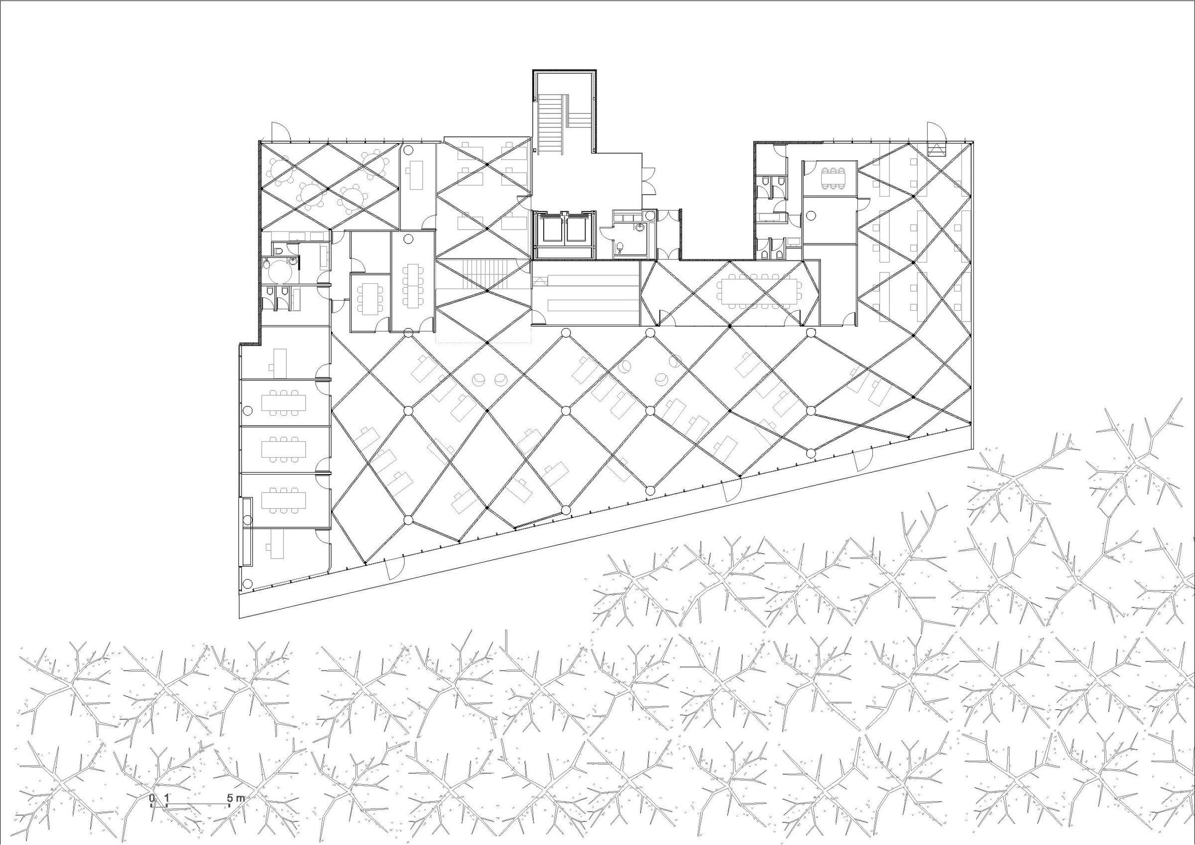 萨特林克办事处丨西班牙马德里丨taller básico de arquitectura-34
