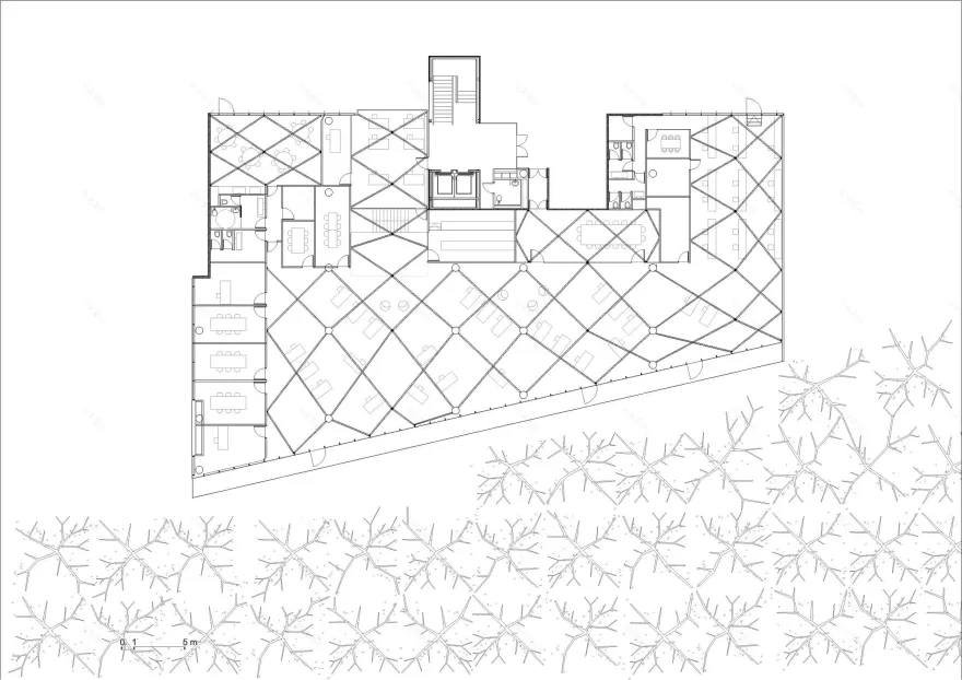 萨特林克办事处丨西班牙马德里丨taller básico de arquitectura-34