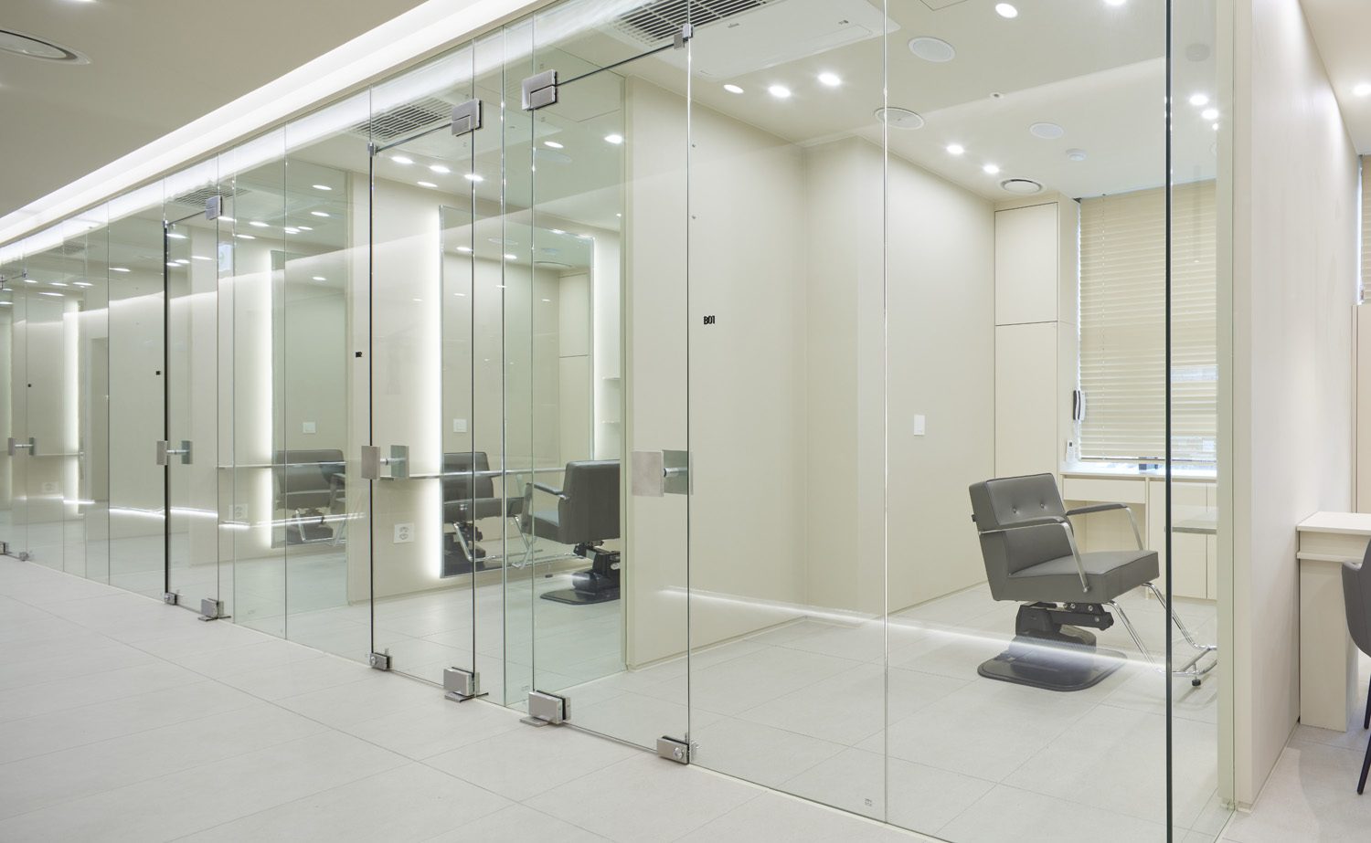 高级白光设计，73 平共享美容室-9