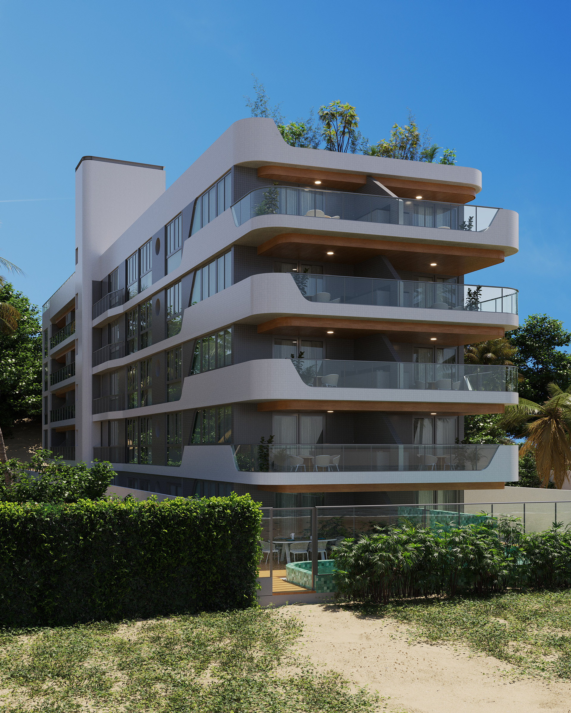 建筑海滩效果图-13