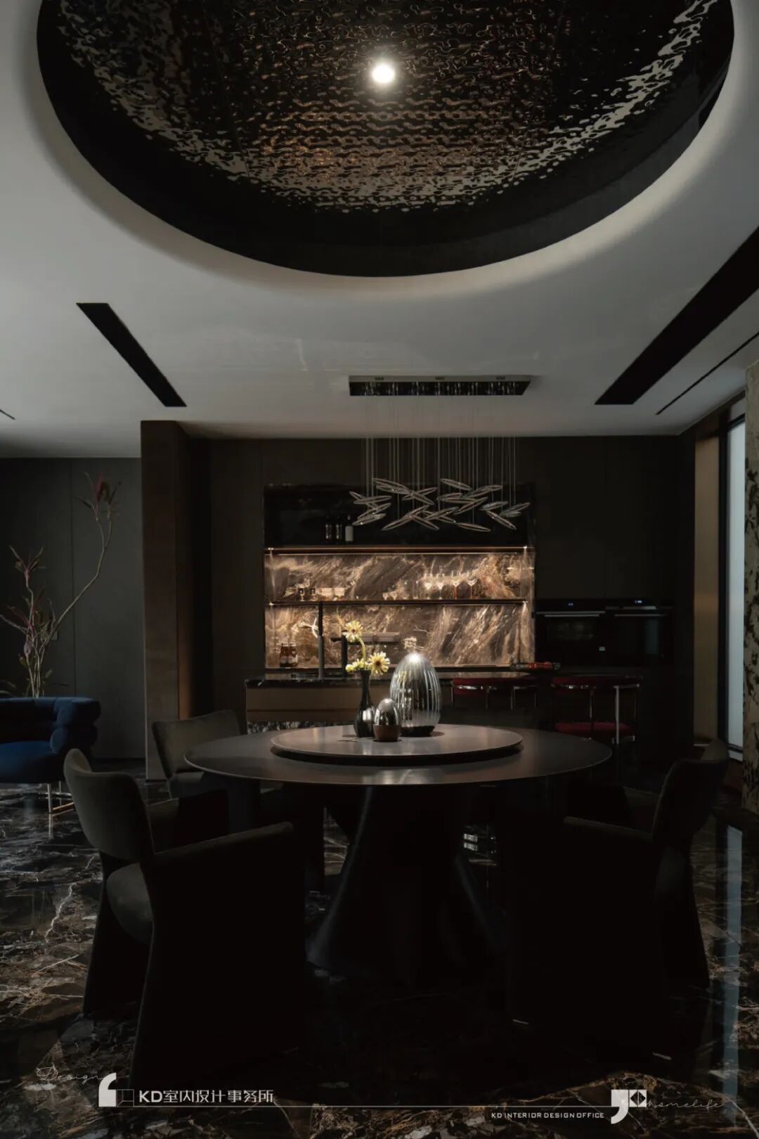 嘉景湾轻奢合院别墅软装进场拍摄「小时代」丨中国重庆丨KD室内设计事务所-52