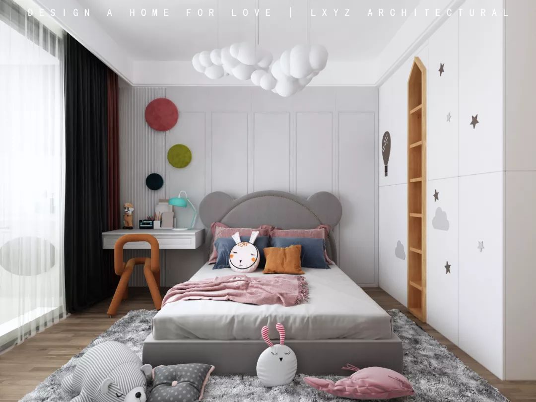 建发雍龍府 137㎡摩登轻美式，打造时尚生活空间-23