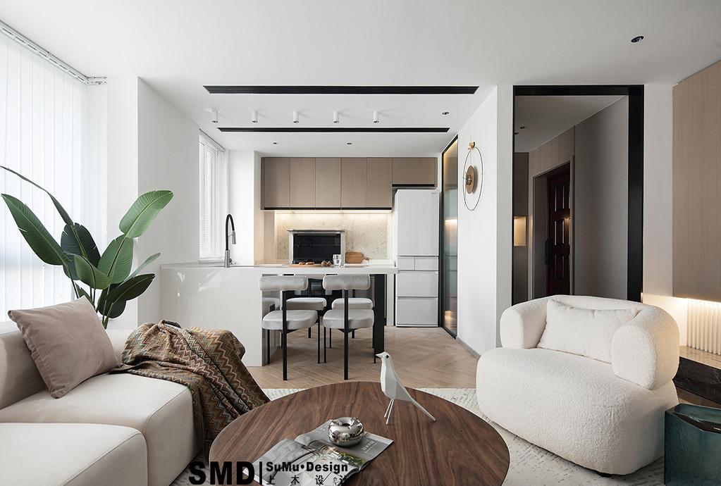 手枪户型平层改造丨上木设计-2