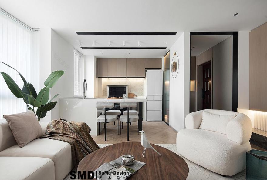 手枪户型平层改造丨上木设计-2