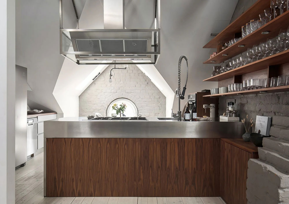 百年砖墙的现代阁楼公寓-6