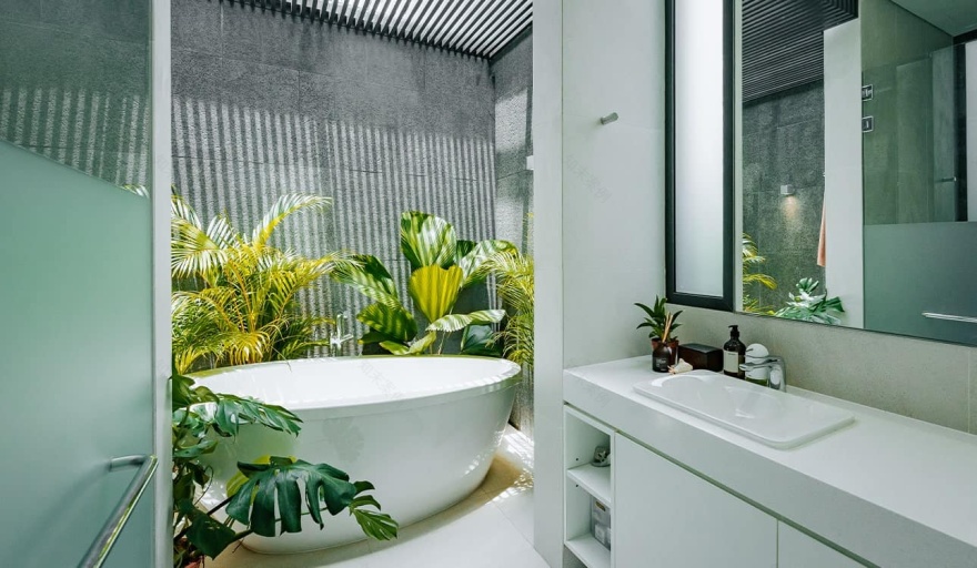 融入自然的半独立式绿色家园-7