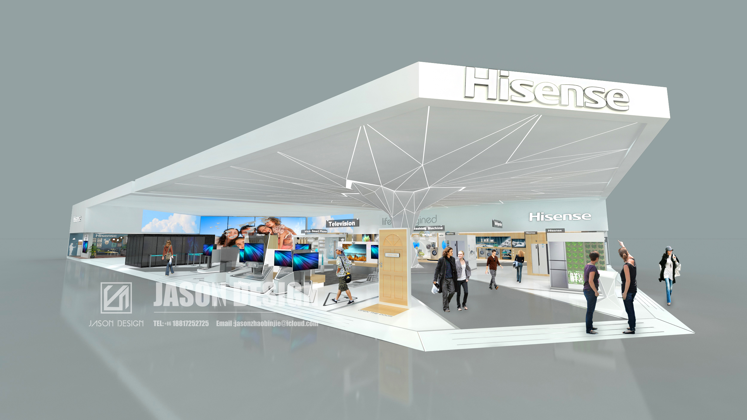 2017 年中国上海 AWE 海信展厅设计丨Jason zhao,YOYO pan-3