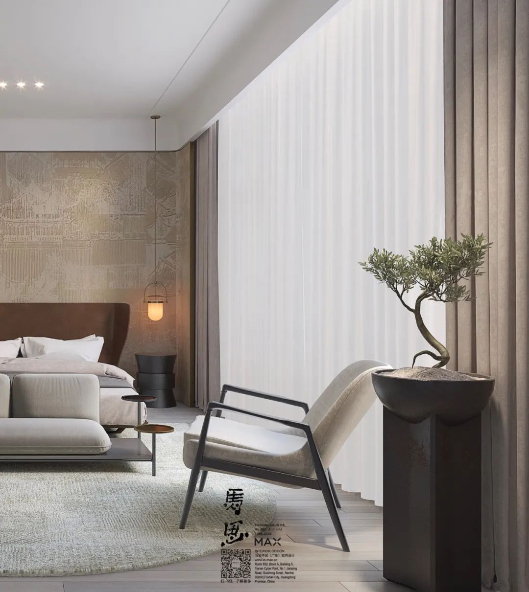 马思室内设计 | 温润雅致,静谧奢美,超凡脱俗的设计格调-121