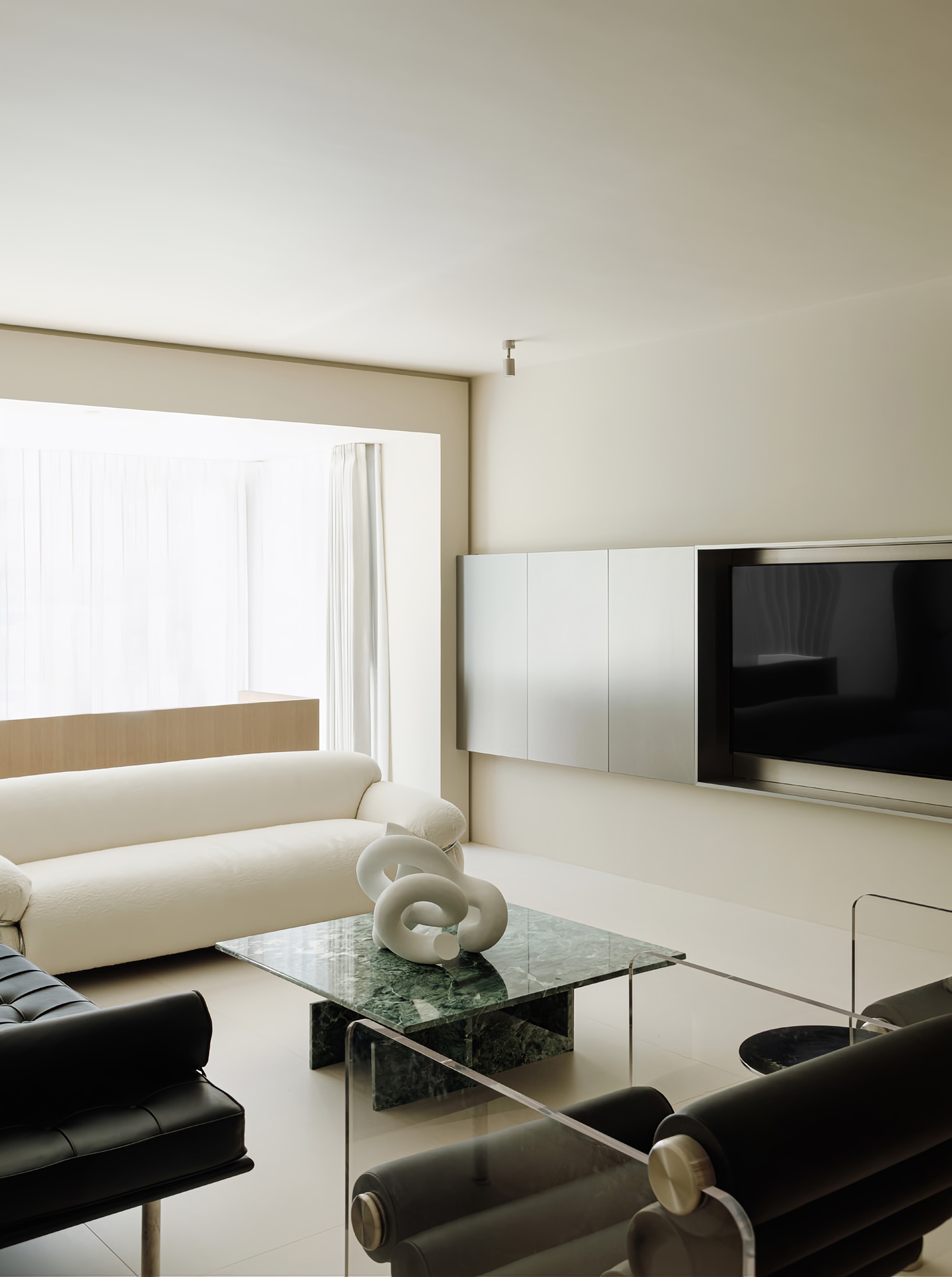 NOTHING DESIGN Prada绿大理石点缀的家-0