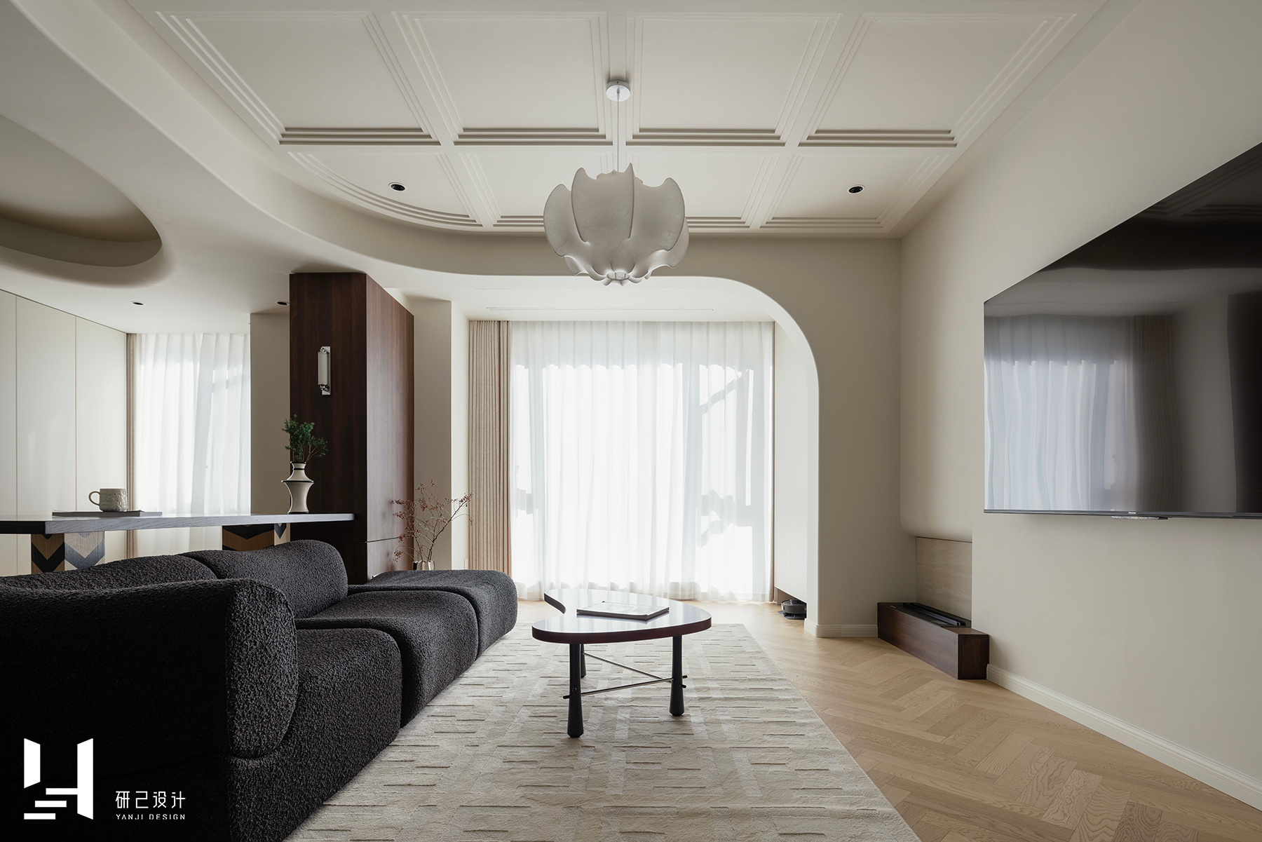 研己实景 · 113㎡法式家的新玩法丨中国芜湖丨研己设计-34