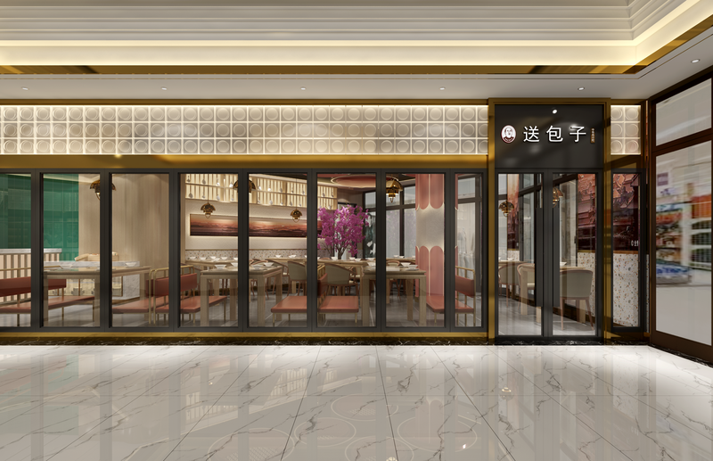 轻奢风鸵鸟鲜生超市，明亮洁净的购物空间-3