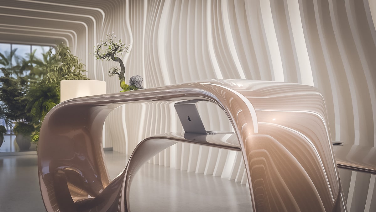 有机生长——Drevva 接待桌的设计魅力-8