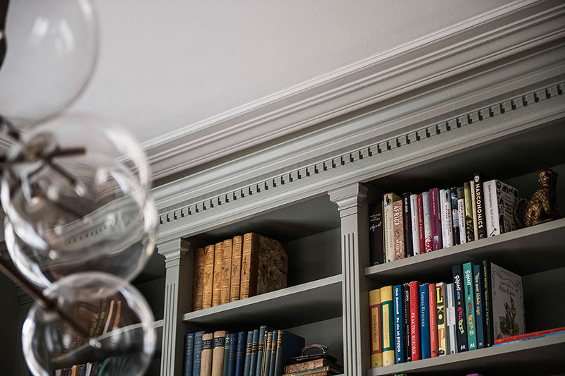 斯德哥尔摩橄榄绿公寓,法式风情融入北欧设计-13