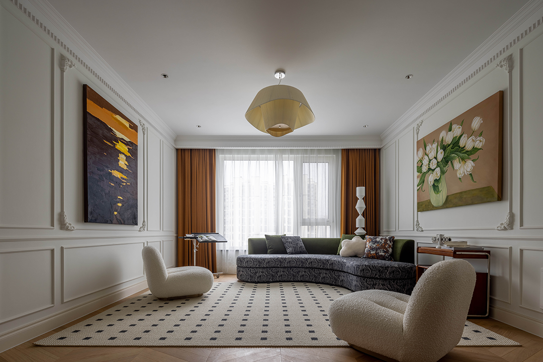 浪漫轻法混搭,120㎡精致宜居空间丨为睦设计-26