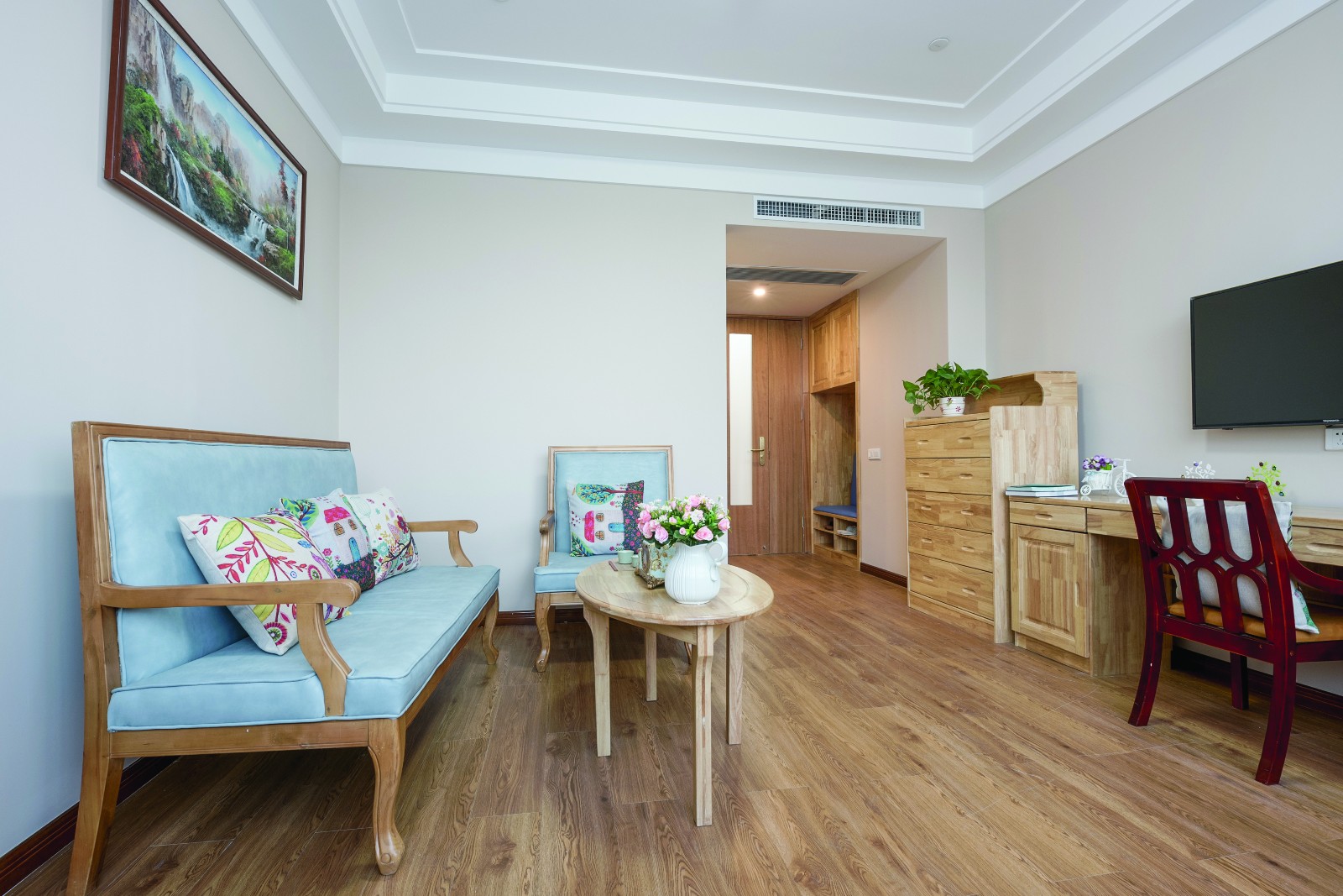 瑞芝康健养老公寓 | 安全舒适的新中式公共空间设计-12