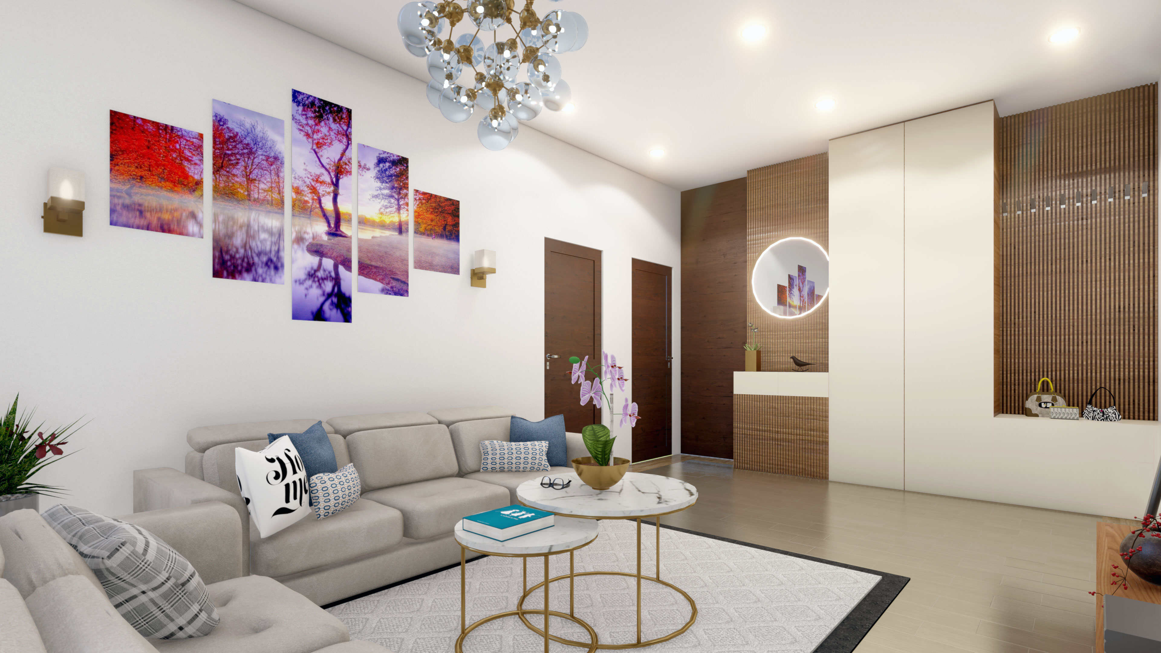 现代休闲厅与餐厅-1