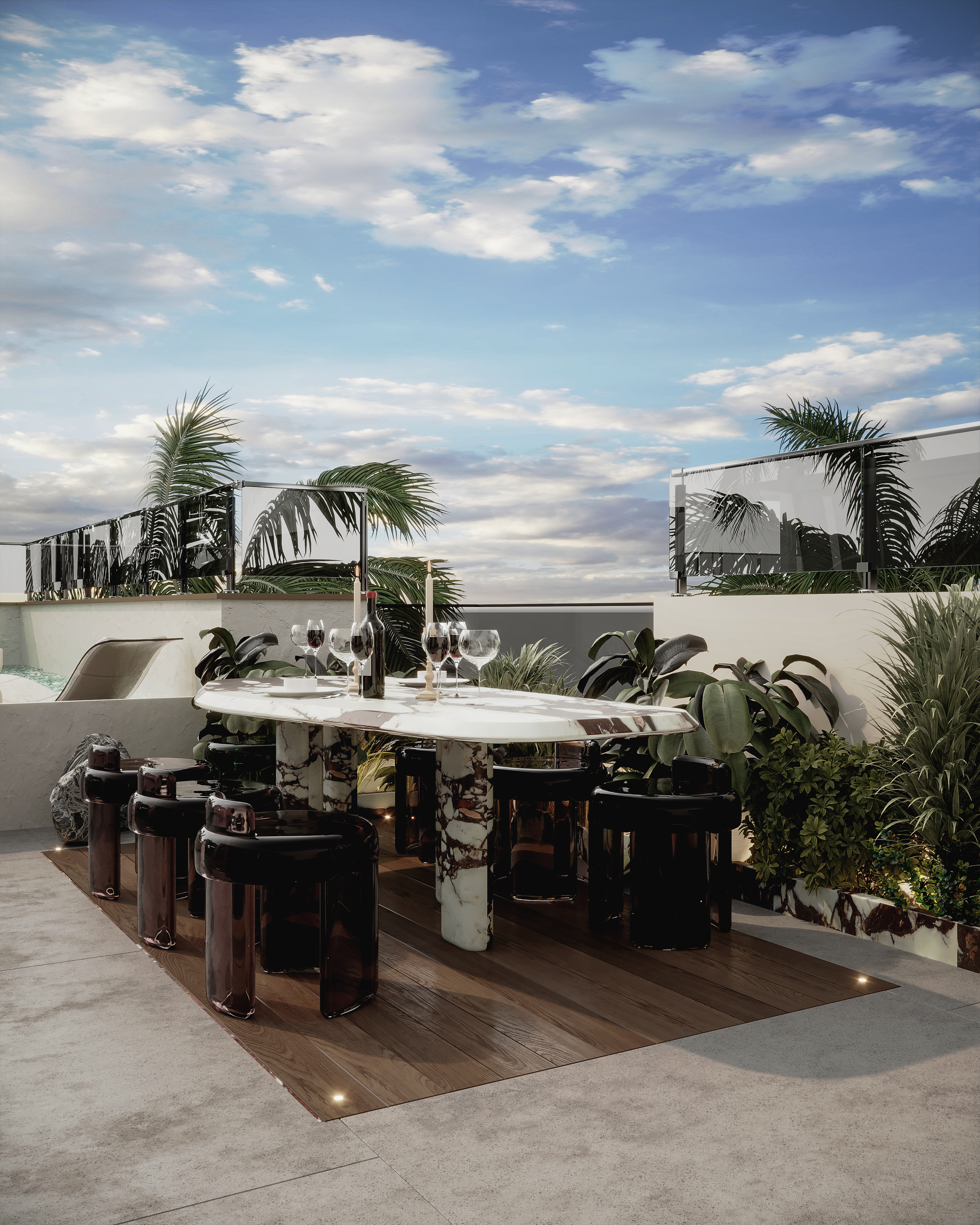 屋顶露台丨Amina El  kholy,Ahmed Saleh Designs-22