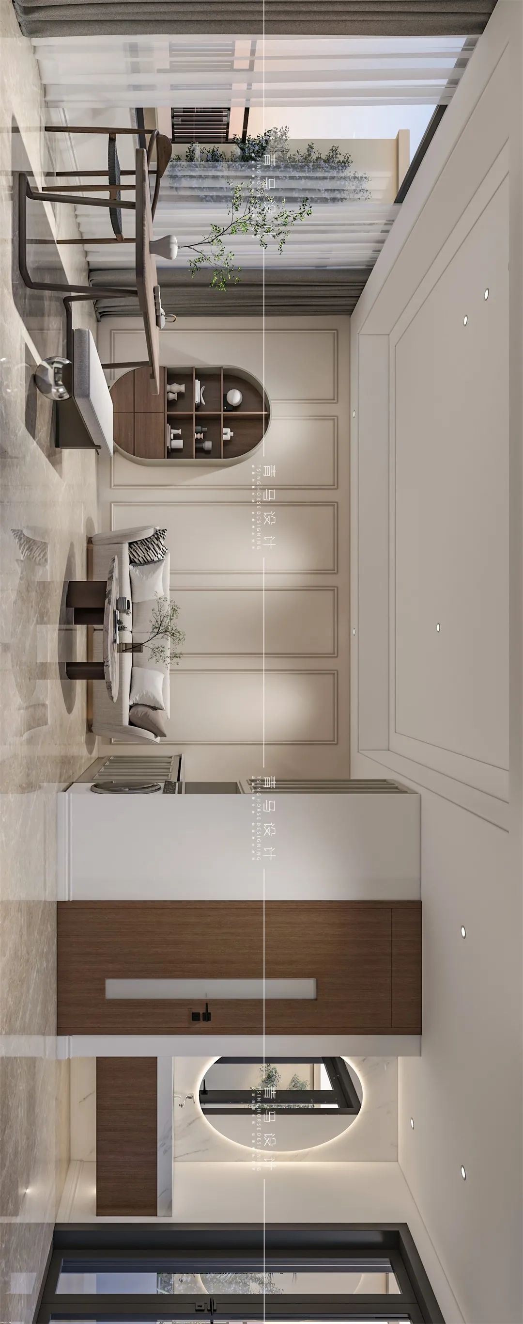 龙湖天钜上叠现代美式别墅丨青马别墅空间设计-73