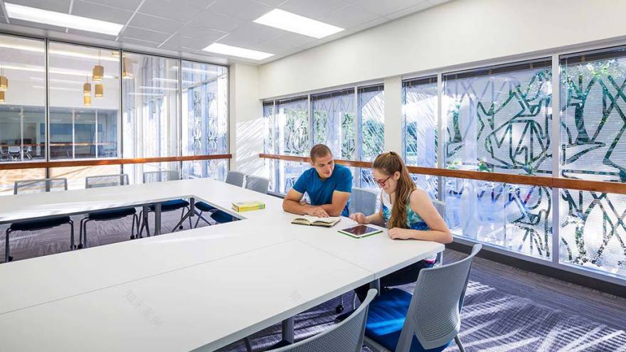 San Jacinto College 图书馆翻新-9