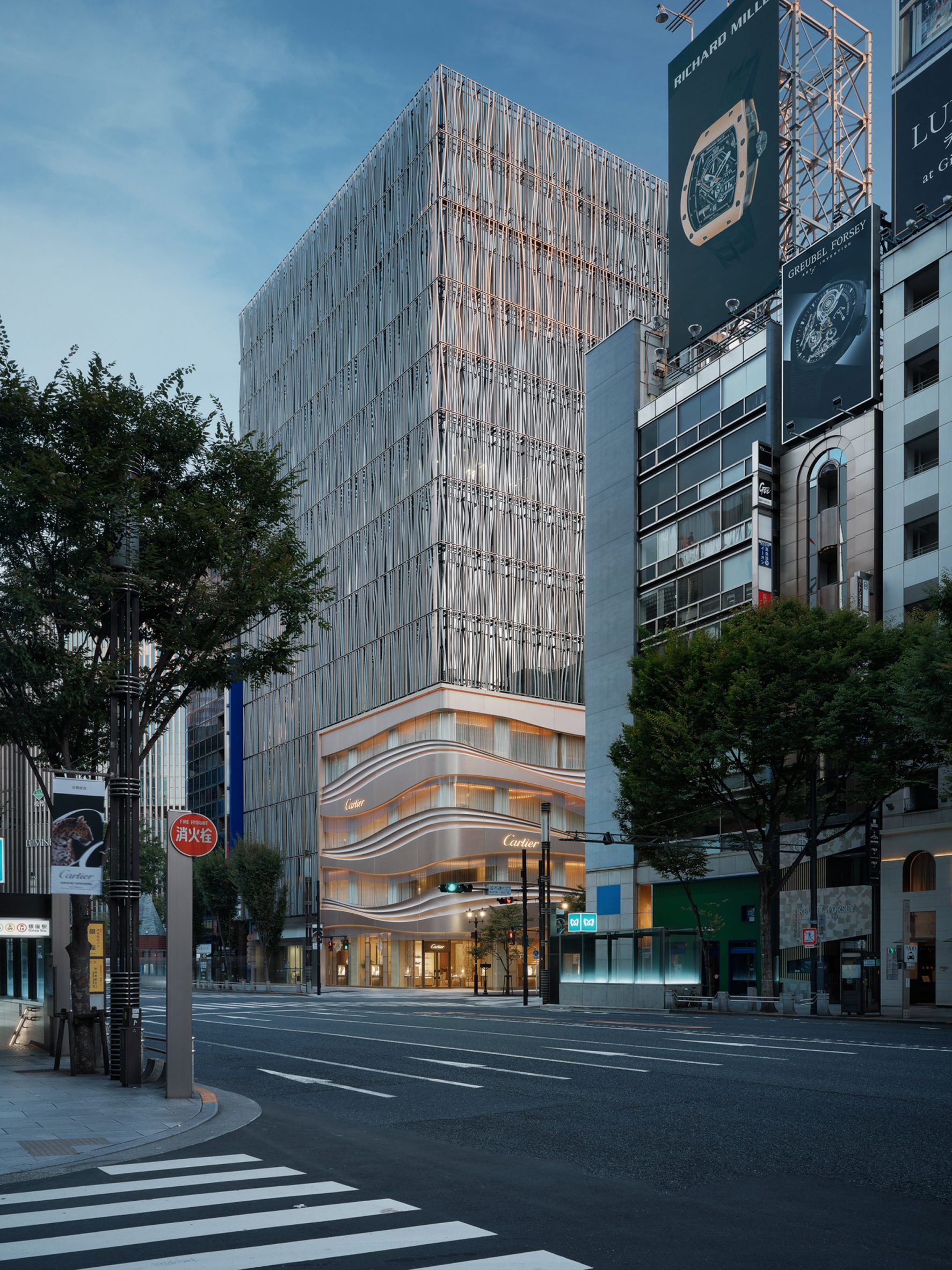 卡地亚银座店外立面设计丨日本东京丨Klein Dytham Architecture-12