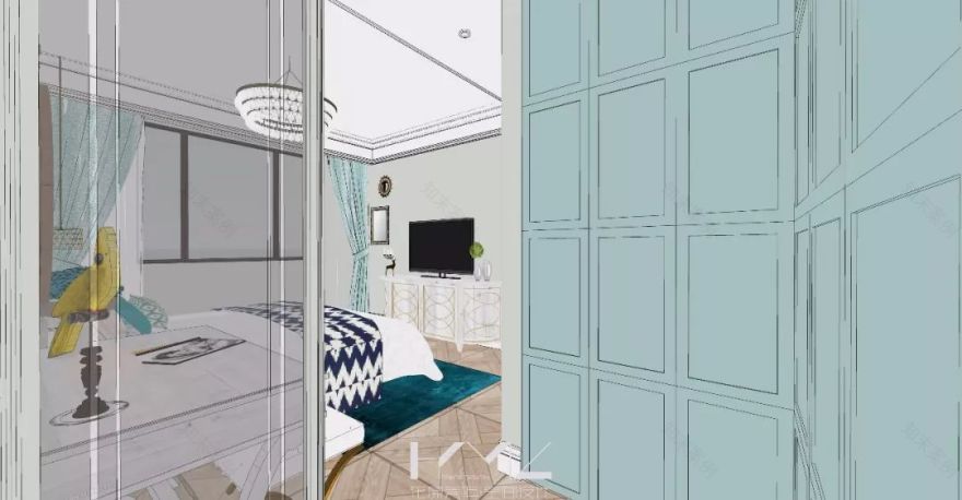 南京新城香悦澜山 124 平米美式田园风设计,温馨雅致-41