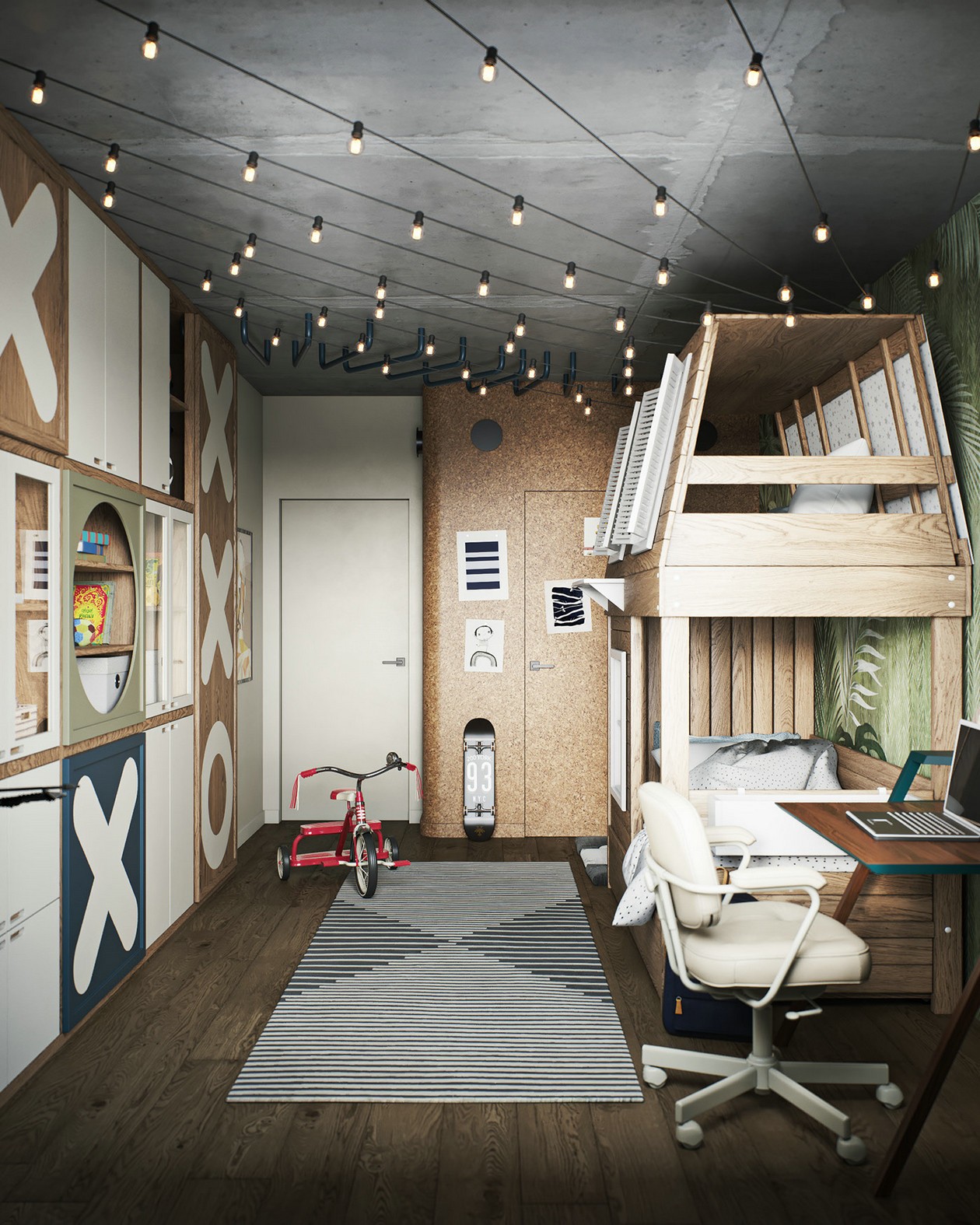 97㎡混搭 风色彩丰富，布局大胆-15