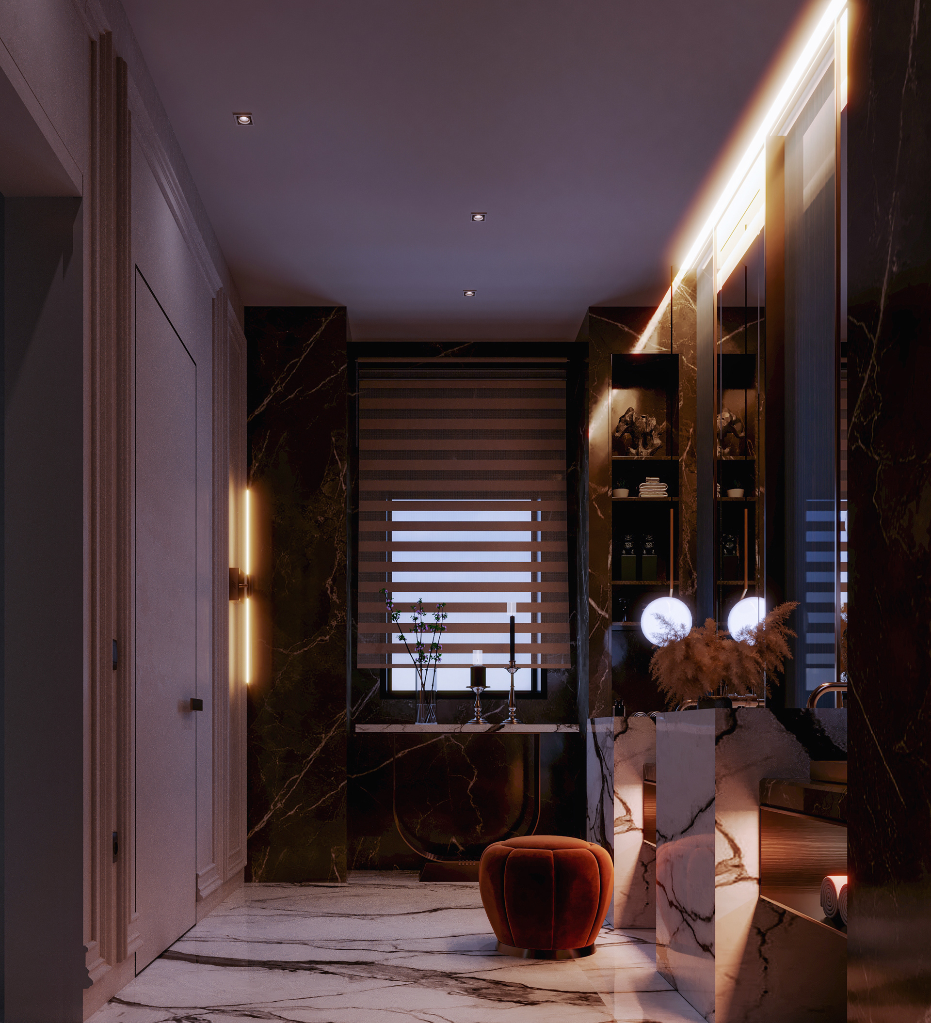 豪华浴室丨埃及开罗丨Moamen Amin-4