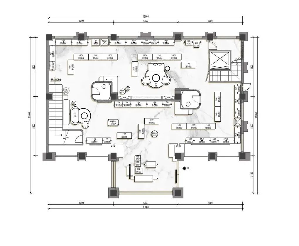 双鱼主题的高定服装店丨中国成都丨文东上锦设计-58