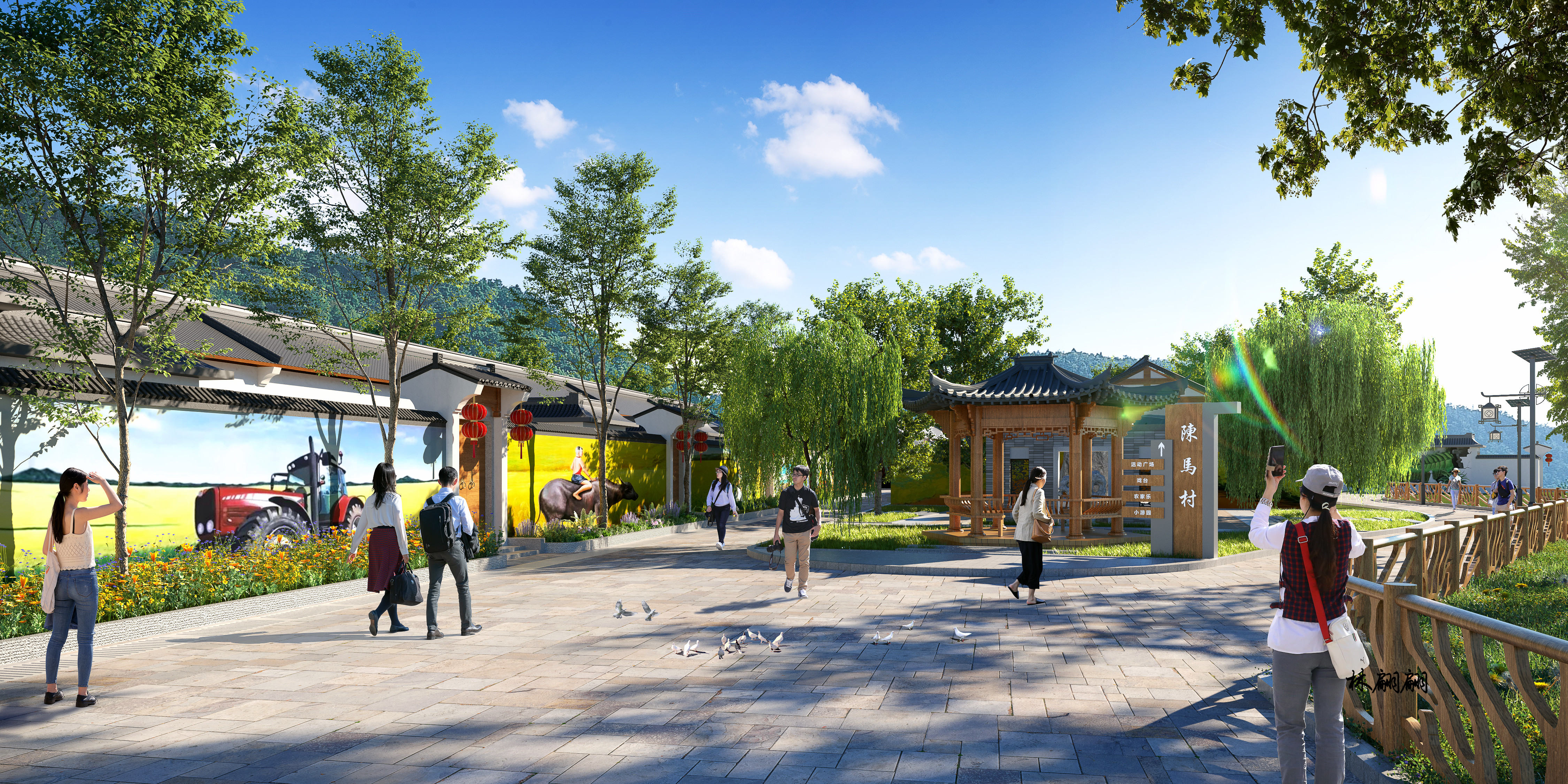 室外效果图|室外景观设计-0