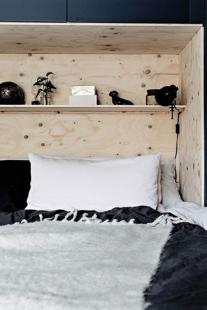 瑞典创意小公寓设计 | 玻璃墙与蓝色元素-10